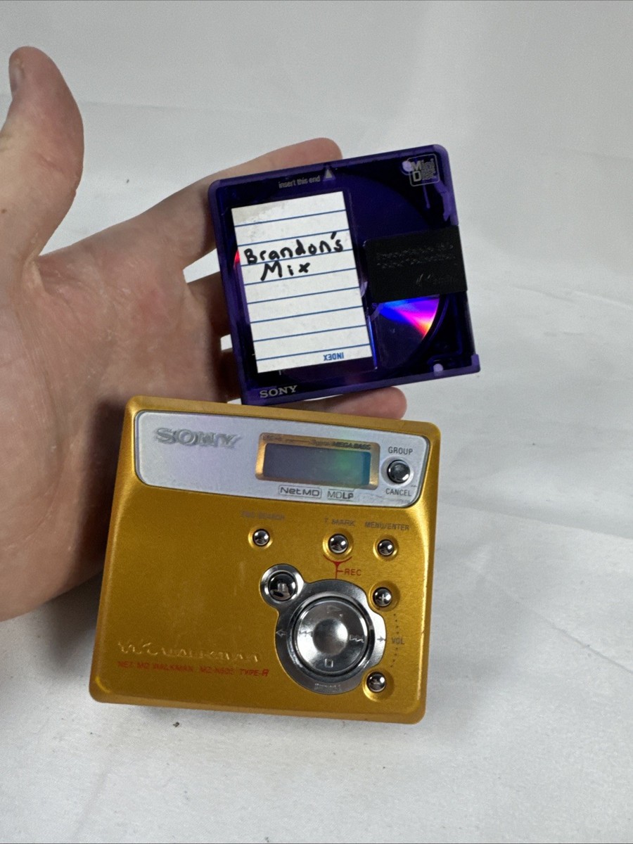 Sony Net MD Walkman MZ-N505 Type R - Or - Enregistreur MiniDisc (Occasion)