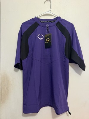 EvoShield M Evo Pro Team Jacket Purple/Black Men's Short Sleeve 1/4 Zip Pullover