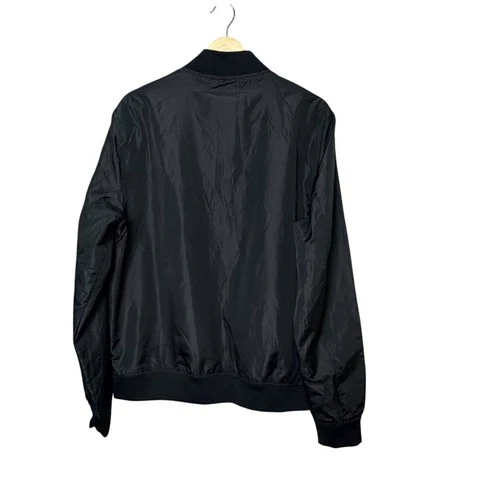 Distortion Premium Goods Mens Black Full Zip Bomber Jacket Size M IJK6502M image 2