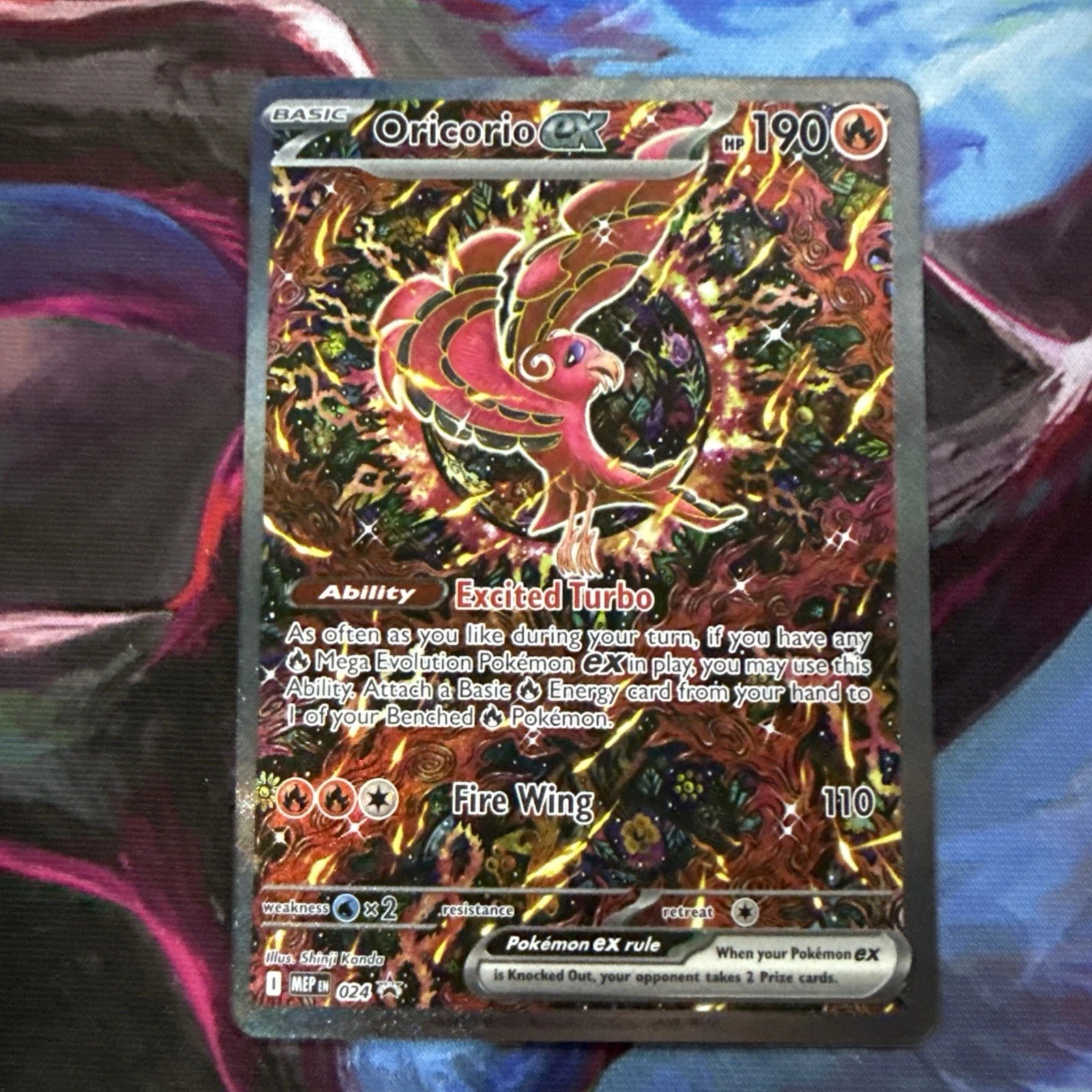 Pokemon Oricorio EX Black Star Promo Card 024 Phantasmal Flames TCG