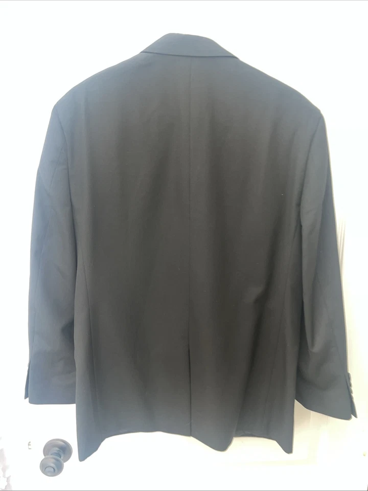 Traje Abrigo Croft & Barrow True Comfort Hombre Calce Clásico Talla 38S Negro Separado Foto 2 de 3