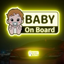Baby On Board Reflective Sticker, Baby On Board Signs for car, Safety Signs