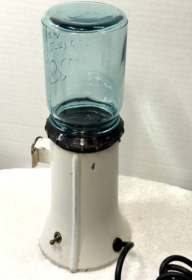 Vintage Kitchen Aid Hobart Coffee Grinder Mill Glass Hopper Model A9