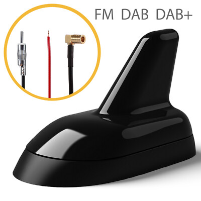   DAB Antenne FM Dachantenne DAB+ Auto Antenna Verstärker SMB DIN Kombi-Antenne