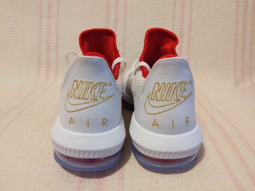 Nike LeBron James 16 Low Draft Night White Red Ice Gold LBJ CI2668 100 Size 8.5 - Picture 5 of 12