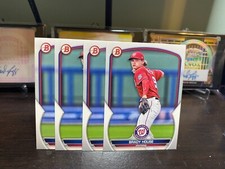 (4) 2023 Bowman Baseball # BP-68 Brady House Washington Nationals RC