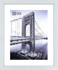 VCK 16x20 Poster Frames 1 Pack White Wood And Polished Plexiglass Frame