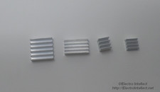 2 sets of 4x Raspberry Pi 4 Aluminum Heat Sinks Kit Self-Adhesive 8 Heatsinks 