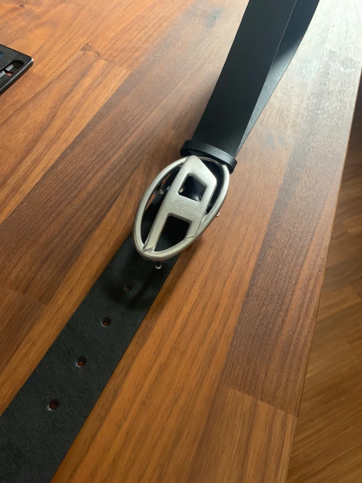 Cintura di pelle D UOMO, DONNA, UNISEX, alla moda fibbia acciaio, occasione - Immagine 3 di 3