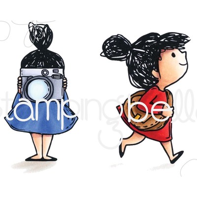 Stamping Bella EB512 Cling Stamps-Surfer