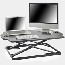 VonHaus Adjustable Standing Desk with 12 Height Settings Workstation/ Stand