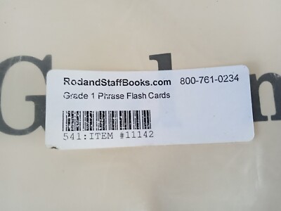Rod & Staff Phrase Flash Cards