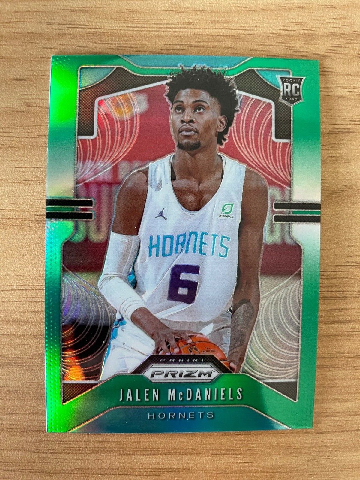 JALEN MCDANIELS 2019-20 Panini Prizm Green Refractor RC SP #297 Rookie Holo 1st