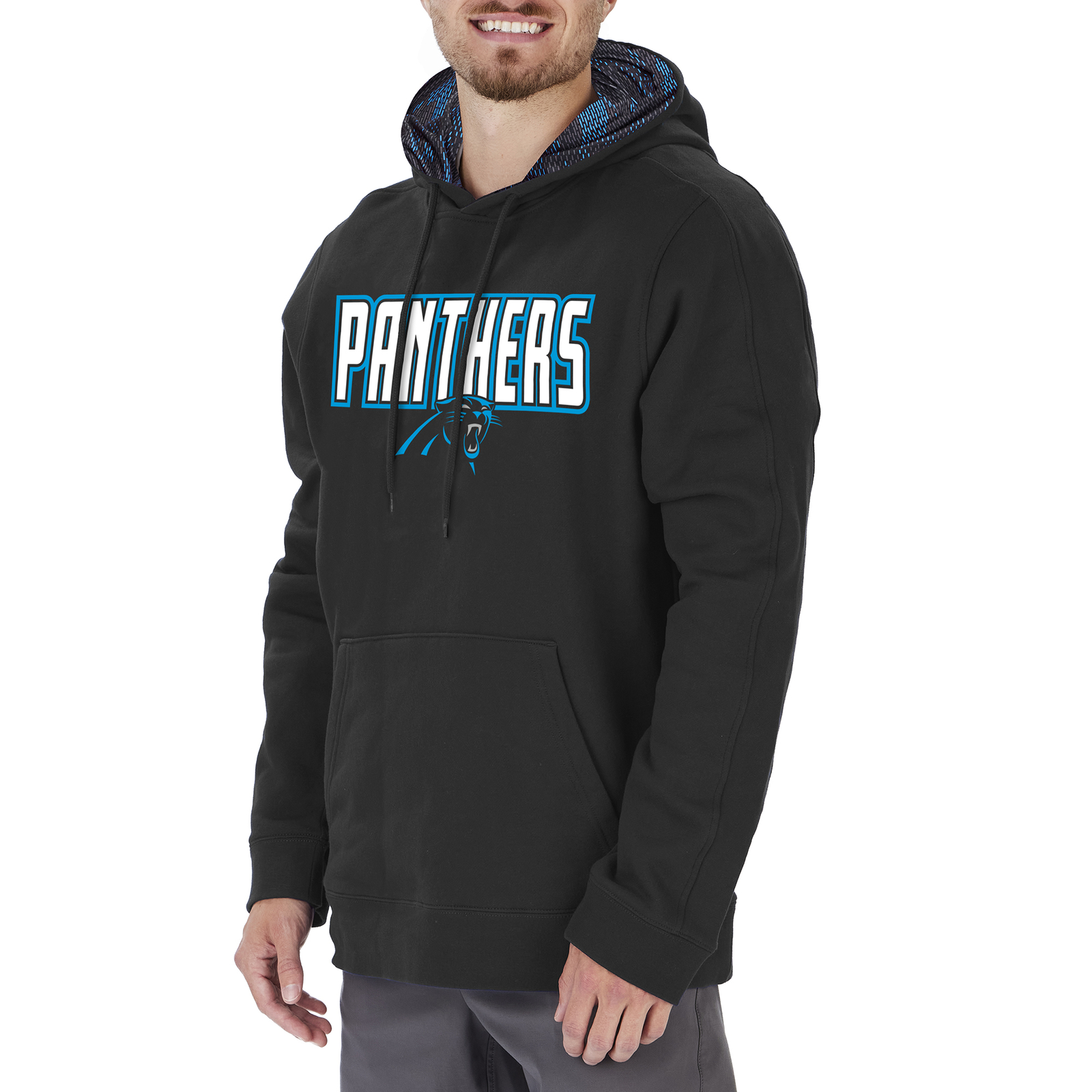 Мужская толстовка с капюшоном Zubaz NFL Carolina Panthers с принтом гадюки