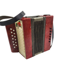 Fisarmonica Bayan per bambini vintage musicale armonica raro giocattolo sovietico