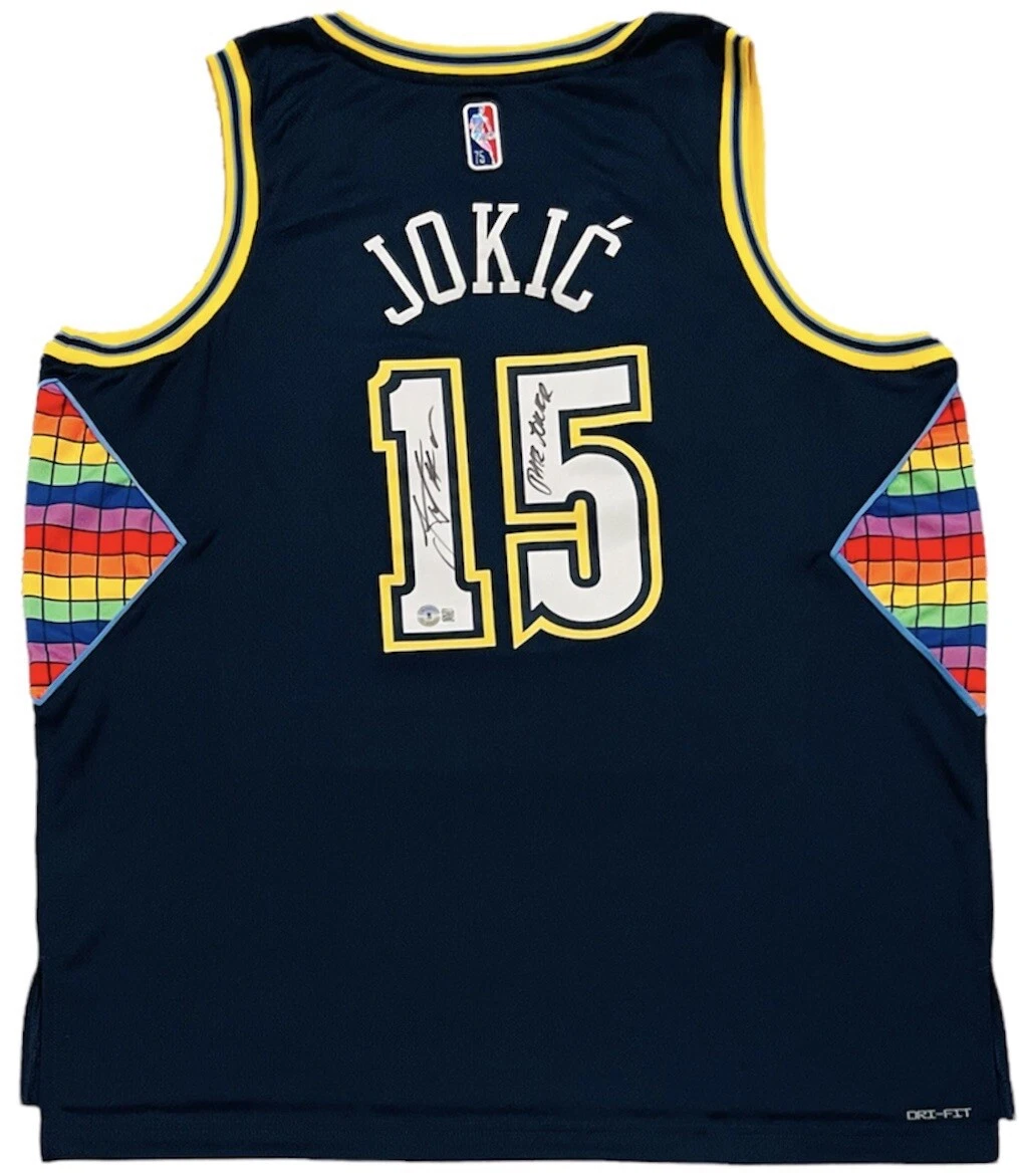 Nikola Jokic Denver Nuggets Framed Jersey 