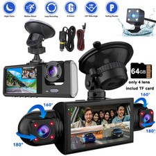 HD 1080P Dash Cam 360  Dash Camera 2/4 Lens Driving Video Recorder G-sensor US
