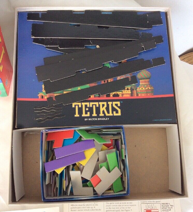 Tetris Board Game Milton Bradley Nintendo Elorg 1989