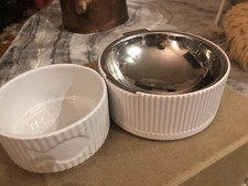 Furrytail Antibacterial Stainless Steel Pet Bowl + Matching TAG Ceremic Bowl