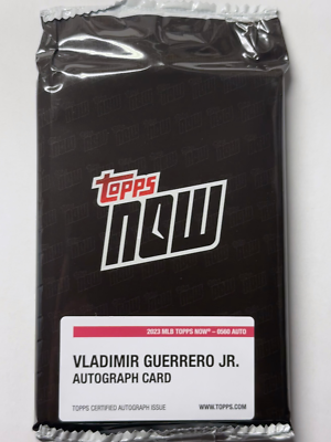VLADIMIR GUERRERO JR HR DERBY CHAMP TOPPS NOW 560 SEALED ON-CARD