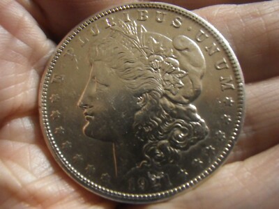 1921''S'' MORGAN SILVER $-UNC-MS+++MIRROR-LIKE LUSTROUS CONDITION-SHARPLY DETAILED