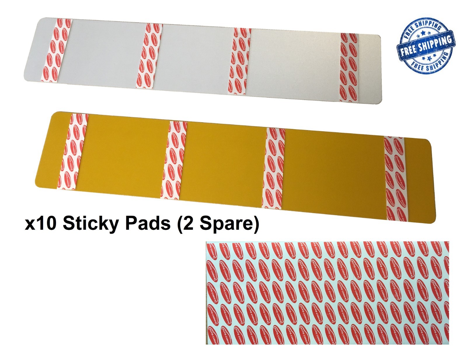 DOUBLE SIDED STICKY CRAFT NUMBER PLATE TAPE SELF ADHESIVE PADS 2.5 X