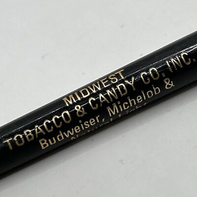 VTG Ballpoint Pen Midwest Tobacco & Candy Co. Budweiser Michelob Hays  Kansas