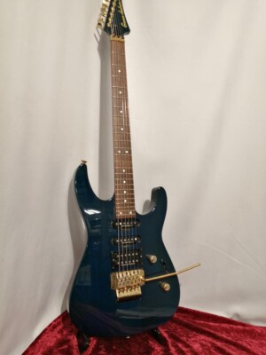 【ジャンク】Grover Jackson Soloist Grover Jackson] Soloist See Through Blue Electric Guitar Made in
