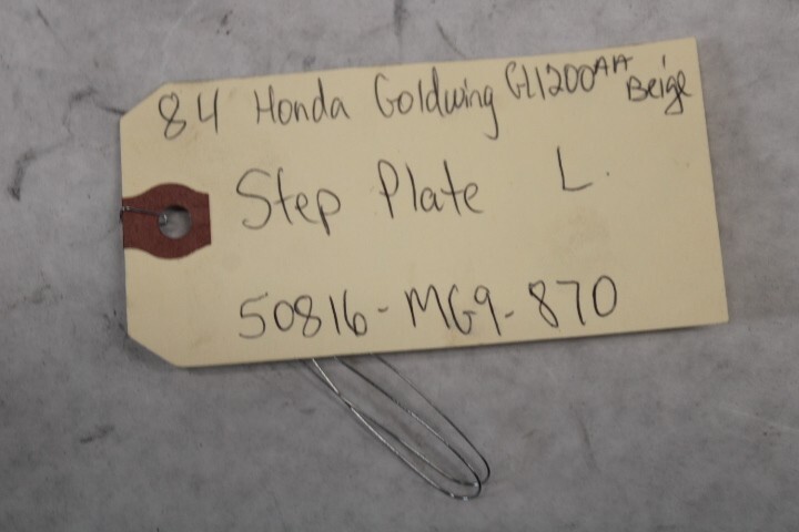 Step Plate LEFT 50816-MG9-870 1984 Honda Goldwing GL1200A | eBay
