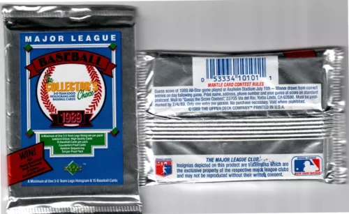 1989 Upper Deck Low Series Sealed Packs (Lot of 2) Possible Griffey Rookie