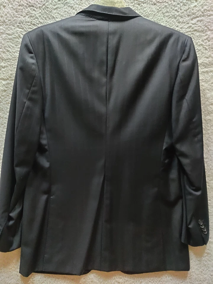 Chaqueta Blazer D'Avendza Roma A Medida a Mano %100 Lana Para Hombre Negra Talla 52L Foto 4 de 4