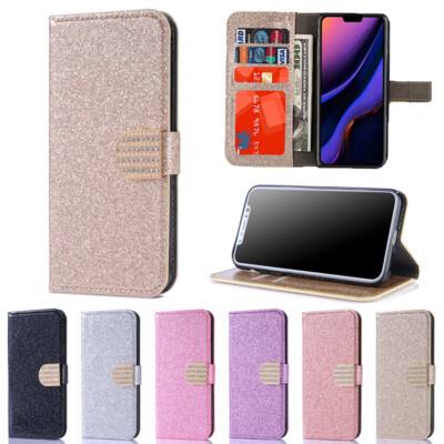 Glitter Wallet Case Diamond Women's Flip Cover for iPhone 16e/16