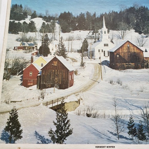 Vintage Winter In Vermont Factory Sealed Whitman Jigsaw Puzzle 600 pcs - Picture 3 of 6