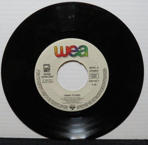 PETER SCHILLING TERRA TITANIC/10.000 PUNKTE (VG+) 249415-7 45 RECORD