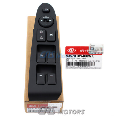  Genuine Power Window Switch Left Driver  AUTO UP ONLY  For 11-16 Kia Sportage