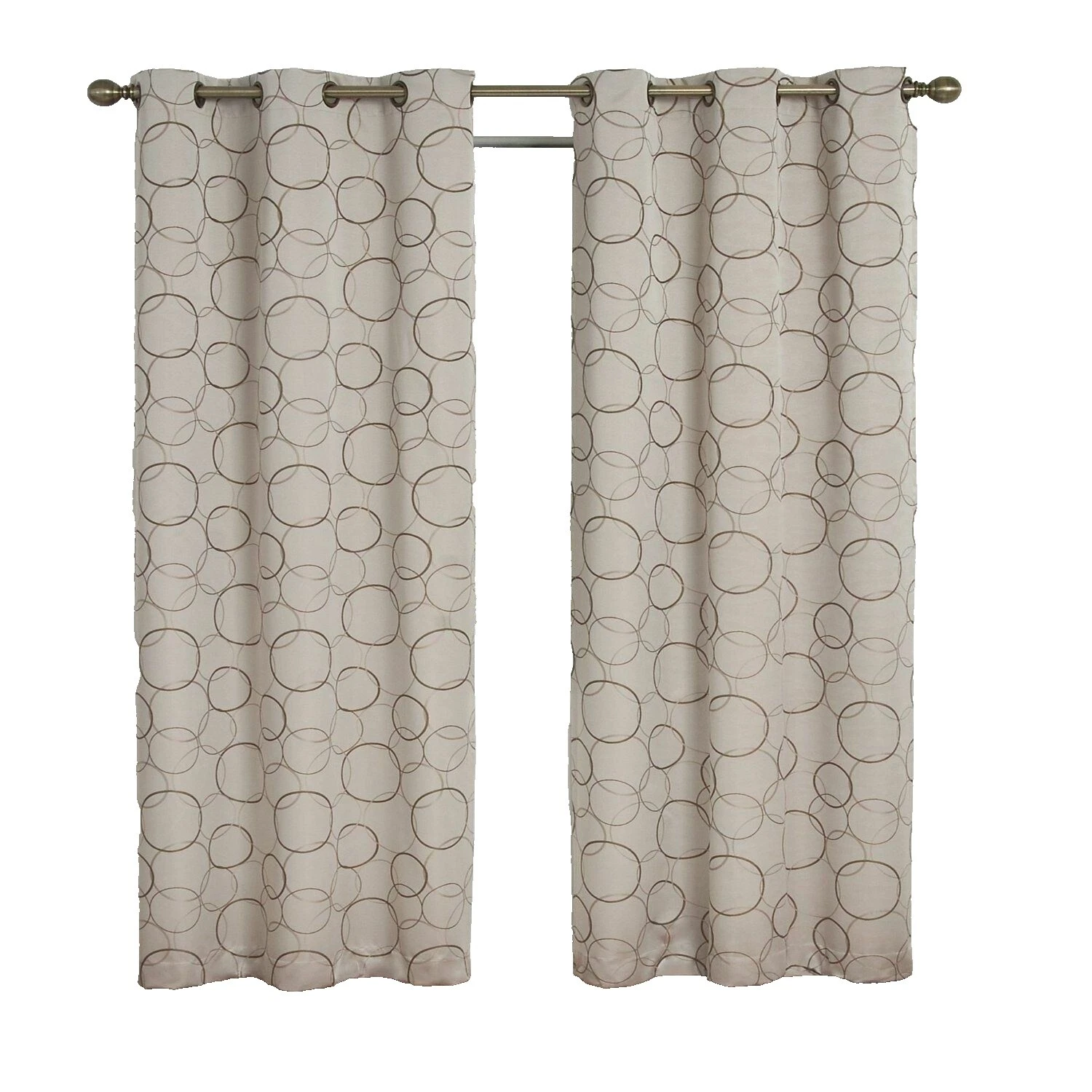 Circles Window Curtains & Drapes Blackout
