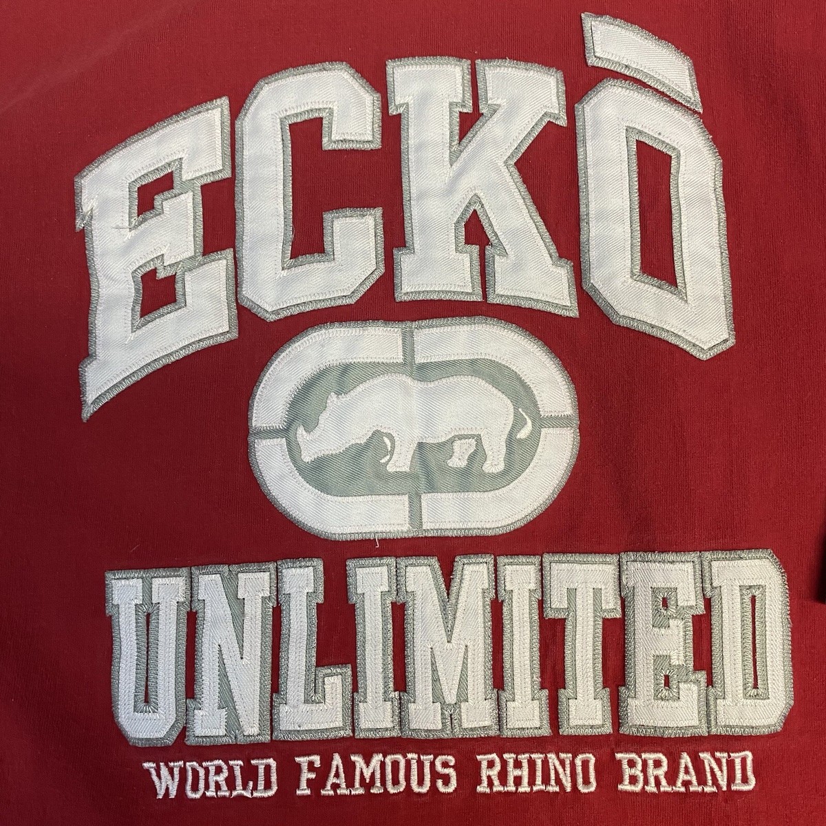 ECKO UNLTD World Famous Rhino Brand Patchwork Rhino Logo Sz