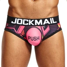 JOCKMAIL Men Sexy Boxer Briefs Jockstrap Beach Swimwear Sports Bikini Underwear