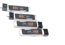 Power Hobby 3.7V 100mAh 1S 45C Lithium Polymer Batteries (4pcs) EFL/BLH Plug