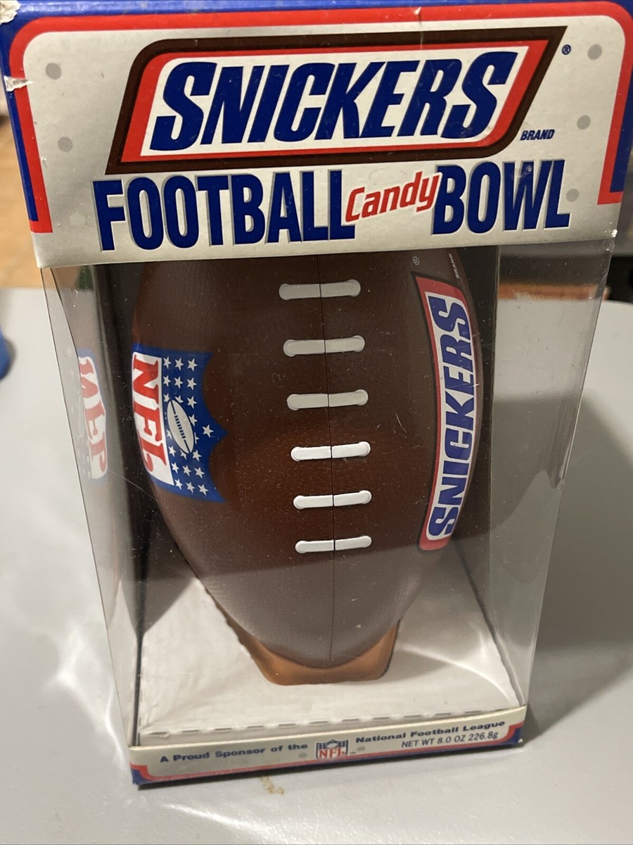 Snickers Football Candy Bowl NFL Collectable 2005 Plastic Football Candy  Dish