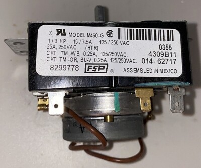 Whirlpool Dryer Timer oem  TESTED Warranty  8299778 / WP8299778  Free Ship 