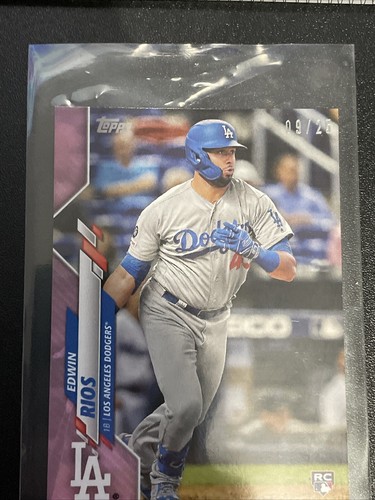 2020 Topps Edwin Rios Pink Rookie /25 Baseball Card | eBay