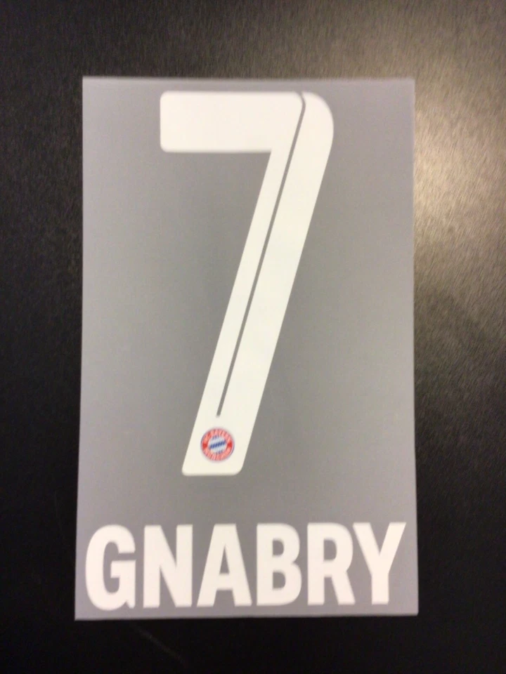 MARKENLOS Original FC Bayern München Flock Home 2022/2023 Nr. 7 Gnabry Kinder