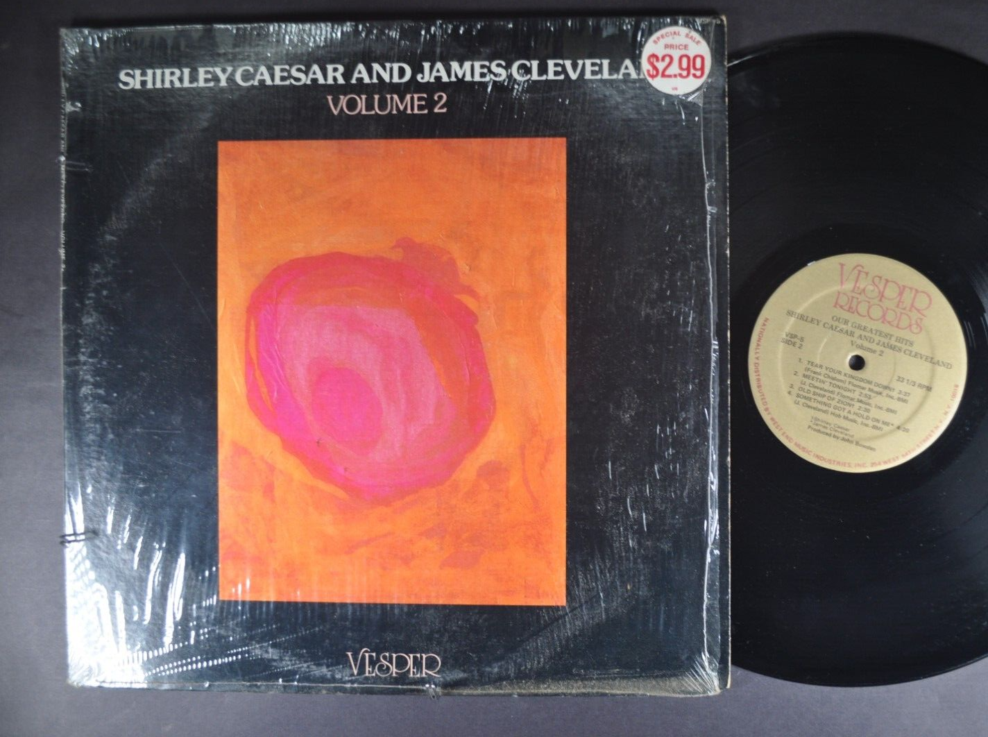 SHIRLEY CAESAR AND JAMES CLEVELAND Our Greatest Hits Vol. 2 GOSPEL LP Shrink VP