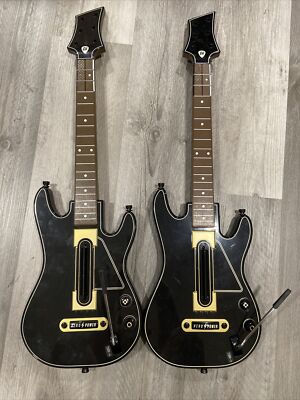 Guitar Hero Power Wireless Guitars (2) Xbox 360 No Dongle