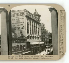 Eloff St to Pritchard St Johannesburg Africa Realistic Travels Stereoview