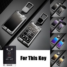 Zinc Alloy Tpu Car Remote Key Fob Case Cover Bag For Cadillac Escalade Esv Ext