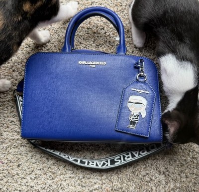 KARL LAGERFELD PARIS small, Blue MAYBELLE Crossbody
