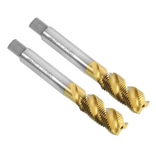 2pcs Spiral Flute Thread Taps M12 x 1 Titanium Coated Screw Threading