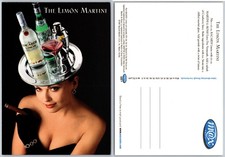 Continental Limon Martini Woman Postcard